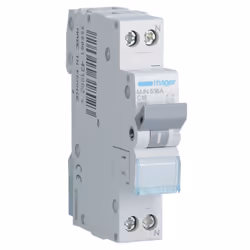 Interrupteur magnétothermique Hager 1P+N 16A 4.5 KA C 1 formulaire MJN516A Caractéristiques techniques Tension nominale d'uti ...