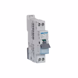 Description générale Disjoncteur Hager 1P+N, 16A, courbe C, avec un pouvoir de coupure de 4,5 kA. Il est conçu pour offrir un ...