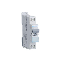Disjoncteur 1P+N 4.5-6kA courbe c 20A 1 module Hager MJT720
