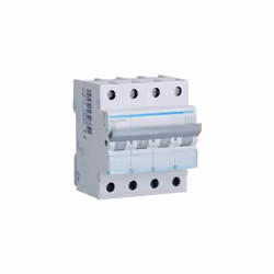 Disjoncteur magnéto-thermique 4P avec un courant nominal de 10A. Cet accessoire courbe C a une tension de 230/400V AC 50/60Hz ...