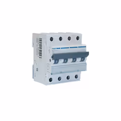 Disjoncteur magnéto-thermique 4P avec un courant nominal de 16A. Cet accessoire courbe C a une tension de 230/400V AC 50/60Hz ...