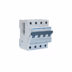Disjoncteur magnéto-thermique 4P avec un courant nominal de 32A. Cet accessoire courbe C a une tension de 230/400V AC 50/60Hz ...