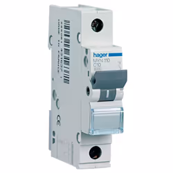 Interrupteur magnétothermique Hager 1P 10A 4.5 KA C 1 formulaire MYN110 Caractéristiques techniques Tension nominale d'utilis ...
