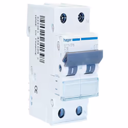 Interrupteur magnétothermique Hager 1P+N 16A 4.5 KA C 2 modules MYN516 Caractéristiques techniques Tension nominale d'utilisa ...
