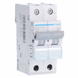 Interrupteur magnétothermique Hager 1P+N 32A 4,5KA C 2 modules MYN532 Caratctéristiques techniques Tension nominale d'utilisa ...