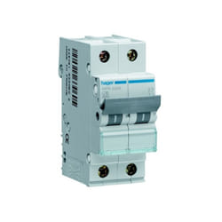 Hager - Disjoncteur 2 Pôles 6-10kA courbe c 32A 2 modules NFN232