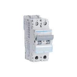 Hager - Disjoncteur 2 Pôles 10kA courbe c 40A 2 modules NFN240