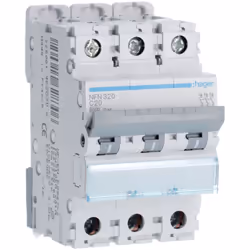 Disjoncteur 3P 6-10kA courbe C - 20A 3 modules