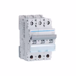Disjoncteur 3P 6-10kA courbe C - 32A 3 modules HAGER NFN332 Description détaillée : Disjoncteur 3P 6-10kA courbe C - 32A 3 mo ...