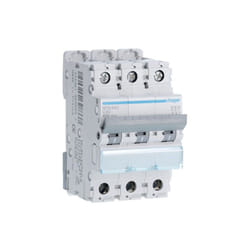 Hager - Nfn340 Disjoncteur Triphasé 40a - 3p - 6-10ka - Courbe c - Nfn - Bornes Alignées à Vis - 3 Modules