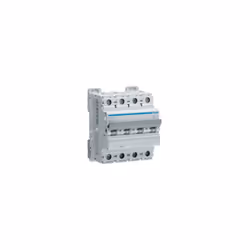 hager nfn416 - disjoncteur hager - 4 pôles - 16 ampères - pouvoir de coupure 6 ka - courbe c - connexion à vis / vis. disjonc ...