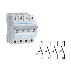 Hager - NFN425 Disjoncteur 4P 6 10kA c 25A 4M