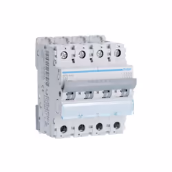 Disjoncteur Tétrapolaire 6-10kA courbe C 40A 4 modules HAGER NFN440 Disjoncteur 4 Pôles - 6-10kA - courbe C - 40A - 4 modules ...