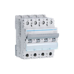 HAGER NFN450 Disjoncteur 4P Hager - Courbe C - 50A - 6/10kA - 400V - 50/60 Hz