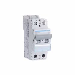Disjoncteur 2 Pôles 10kA courbe D 32A 2 modules HAGER NGN232 nombre de pôles (total) - 2 nombre de pôles protégés - 2 calibre ...