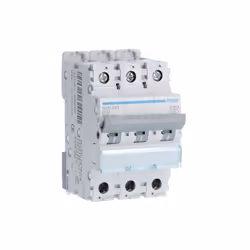 Disjoncteur 3 Pôles 6-10kA courbe D 20A 3 modules HAGER NGN320 Le disjoncteur Hager NGN320 d'une capacité de 20 ampères est c ...