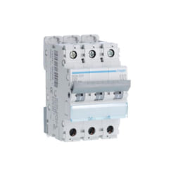 Disjoncteur 3 Pôles 6-10kA courbe d 20A 3 modules Hager NGN320