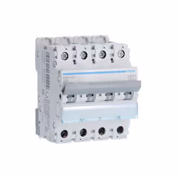 Disjoncteur 4 Pôles 6-10kA courbe D 20A 4 modules HAGER NGN420 nombre de pôles (total) - 4 nombre de pôles protégés - 4 calib ...