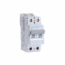 Disjoncteur 2 Pôles 10-15kA courbe C 63A 2 modules HAGER NKN263 Position du neutre: sans neutre Nombre de pole protégé: 2 Nom ...