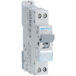 Disjoncteurs - 1 Ph+N - courbe c - Vis/Vis - nft Hager 4 a - NFT704