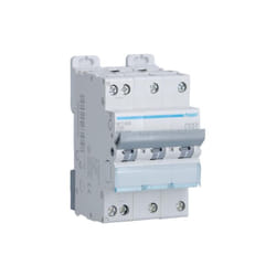 Disjoncteur 3P+N 10kA courbe c 20A 3 modules Hager NFT820