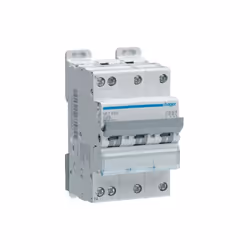 Disjoncteur 3 Pôles + Neutre 6-10kA courbe C 25A 3 modules HAGER NFT825 nombre de pôles (total) - 4 nombre de pôles protégés  ...