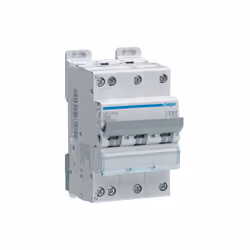 Disjoncteur 3 Pôles + Neutre 6-10kA courbe C 40A 3 modules HAGER NFT840 Type de produit: Disjoncteur Position du neutre: gauc ...