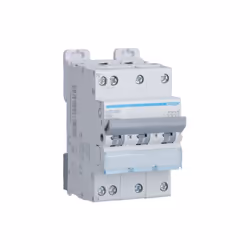 Disjoncteur 3P+N 6-10kA courbe D 40A 3 modules HAGER NGT840 nombre de pôles (total) - 4 nombre de pôles protégés - 3 calibre/ ...