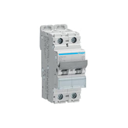 Disjoncteur 2 Pôles 25kA courbe c 16A 2 modules Hager NRN216
