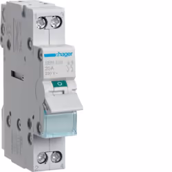 Hager SBN216, 16 A, 440 V, 1 module(s), -20 - 50 °C, -40 - 80 °C, 17,5 mm