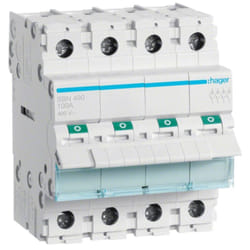 Hager - Sezionatore 4 pôles 100A 4 modules SBN490