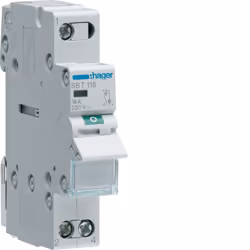 Hager SBT116, 1P, Gris, 440 V, 50 - 60 Hz, 17,5 mm, 83 mm