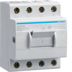 Hager SH463N coupe-circuits Disjoncteur de chaîne 4 3,5 module(s)