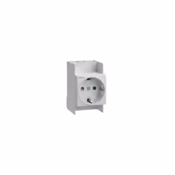 Hager SNS016. Couleur du produit: Blanc. Tension nominale: 250 V, Courant nominal: 16 A. Largeur: 44 mm, Profondeur: 66 mm, H ...
