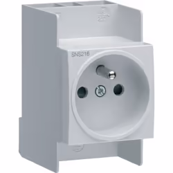 Hager - Prise de courant modulaire 16A 2P+T connexion SanVis
