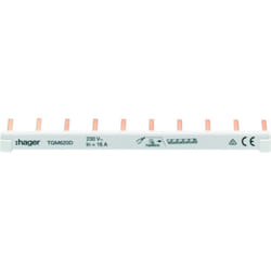 Hager - Barre de pontage 6mm² 10 contacts pour TxM620D TGM620D