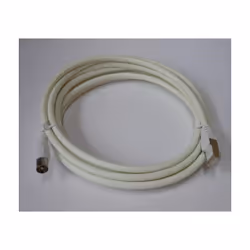 Cordon de liaison special TV avec embout IEC 9.52mm mâle / RJ45 mâle blanc compatible grade 3 longueur 3m pour coffret de com ...