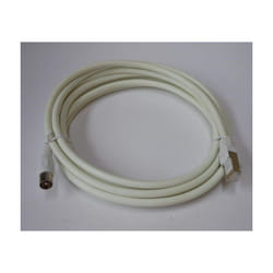Hager - Cordon de liaison tv embout iec 9.52mm male / RJ45 blanc compatible grade 3 longueur 3m pour coffret de com