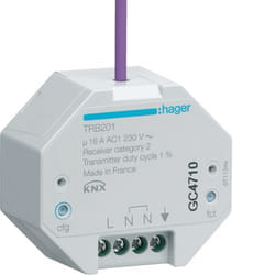 Hager TRB201 gradateur A monter Variateur Gris
