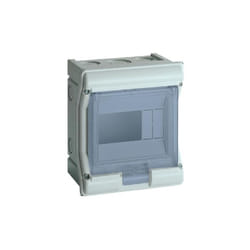 Coffret étanche vector IP55 1 rangée 4+2 modules h 190mm l 165mm Hager VE106F