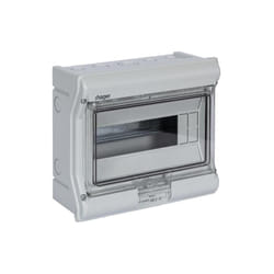 Hager - Coffret étanche vector IP55 1 rangée 8+2 modules h 210mm l 237mm VE110F