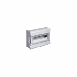 Coffret étanche IP55 1 rangée x 18 modules - VE118F - Hager Mode de fixation : en saillie Porte transparente 1 rangées 18 mod ...