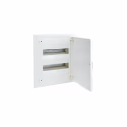 Boîte d'encastrement golf série VF avec 24 modules et porte blanche opaque. L'accessoire dispose de 2 rangées et est fourni a ...