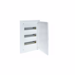 Boîte d'encastrement golf série VF avec 36 modules et porte blanche opaque. L'accessoire dispose de 3 rangées et est fourni a ...