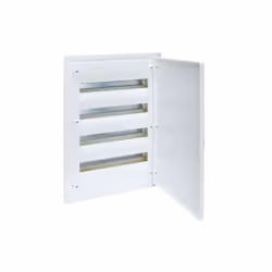 Coffret encastré 4 rangées 72 Modules porte opaque HAGER VF418PR Coffret encastré Hager de 4 rangées soit 72 Modules avec une ...