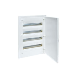 Coffret encastré 4 rangées 72 Modules porte opaque HAGER VF418PR