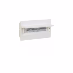 Description générale Boîte à encastrer avec 18 modules en blanc RAL 9010. Cet accessoire sans porte dispose d'une base et d'u ...