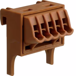 Hager VZ455P, Droit, Marron, Plastique, 63 A, 10 pièce(s)
