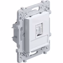 Hager WE228 essensya prise RJ45 CatEgorie 6a STP pour Grade 3 TV Blanc Essensya prise RJ45 Catégorie 6a STP