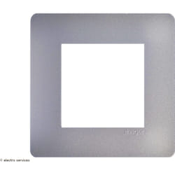 Plaque Hager Essensya 1 Poste Finition: Titane